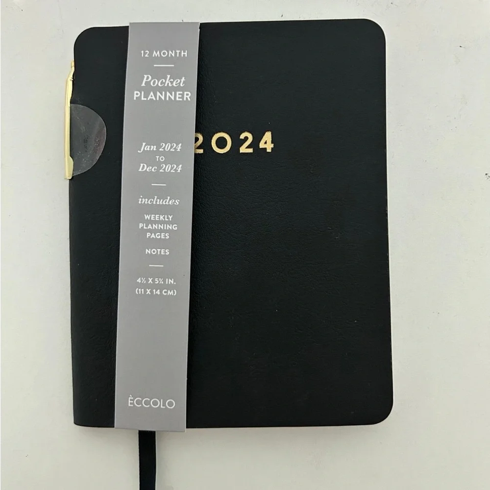2024 planner front page ripped out as shown
